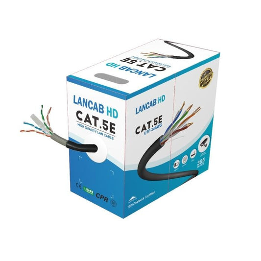 LANCAB HD Cable UTP CAT5E PARA INTERIORES, CAJA DE 305M