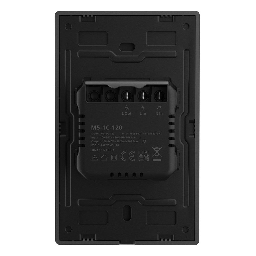 SONOFF SWITCH INTELIGENTE TOUCH DE PARED M5-1C-120 NEGRO