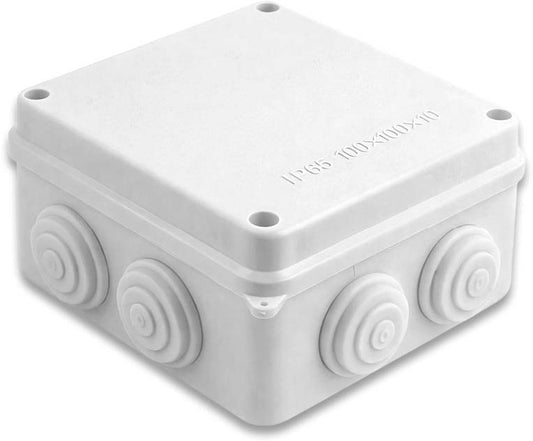 CAJA DE REGISTRO PLÁSTICA IMPERMEABLE DE 100X100X70mm