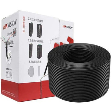 HIKVISION CABLE UTP CAT5E 100% COBRE PARA EXTERIORES, CAJA DE 305m, DS-1LN5EO-UU/E