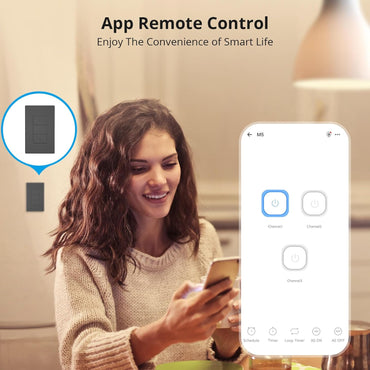 SONOFF SWITCH INTELIGENTE TOUCH DE PARED M5-3C-120 NEGRO