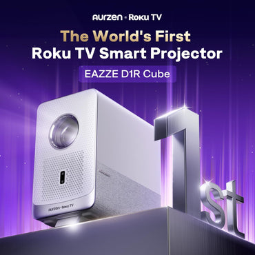 AURZEN SMART PROYECTOR ROKU D1R CUBE