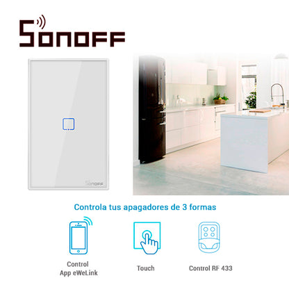 SONOFF SWITCH INTELIGENTE TOUCH DE PARED T2US1C