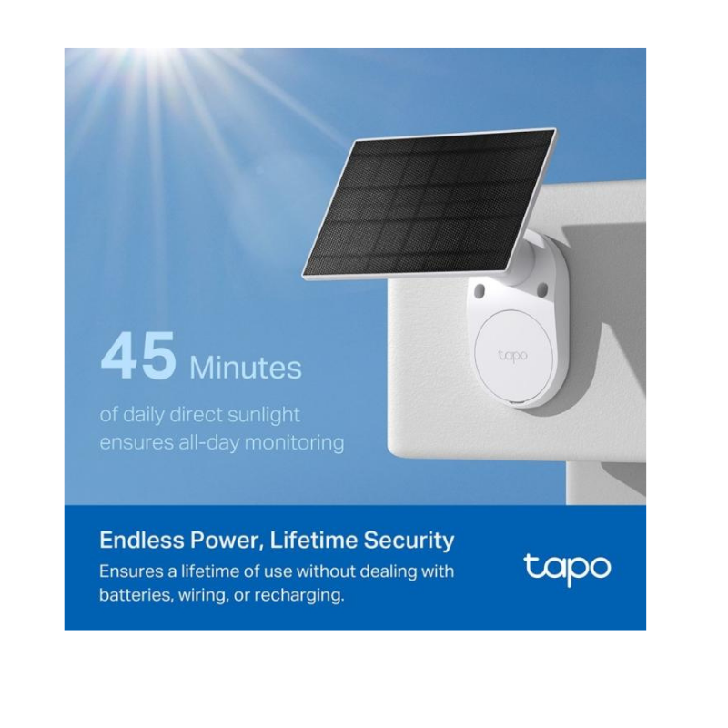 TAPO CÁMARA TAPO INALÁMBRICA DE 3MP CON PANEL SOLAR INTEGRADO KIT C410