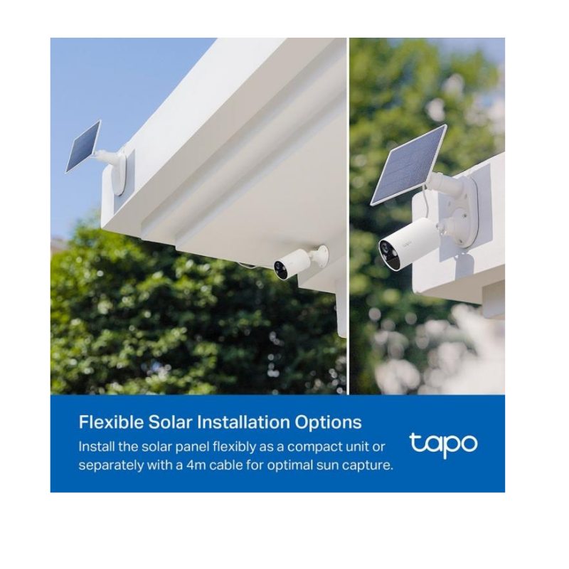 TAPO CÁMARA TAPO INALÁMBRICA DE 3MP CON PANEL SOLAR INTEGRADO KIT C410